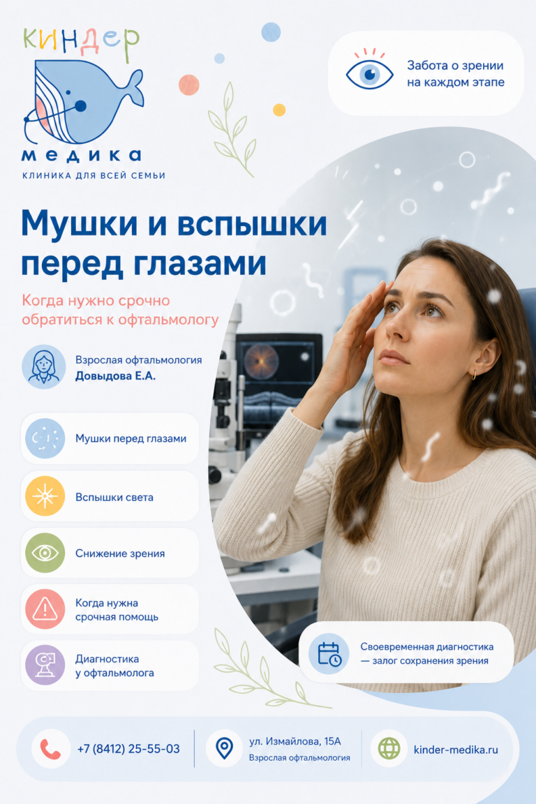 Мушки и вспышки перед глазами: когда нужно срочно обратиться к офтальмологу